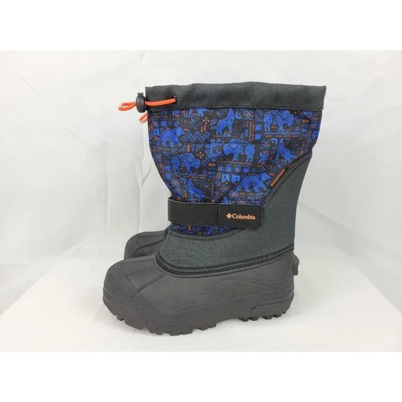 Columbia Powderbug Plus II Insulated Winter Boots Youth Kids Size 1Y BY1327-021 - Picture 6 of 10